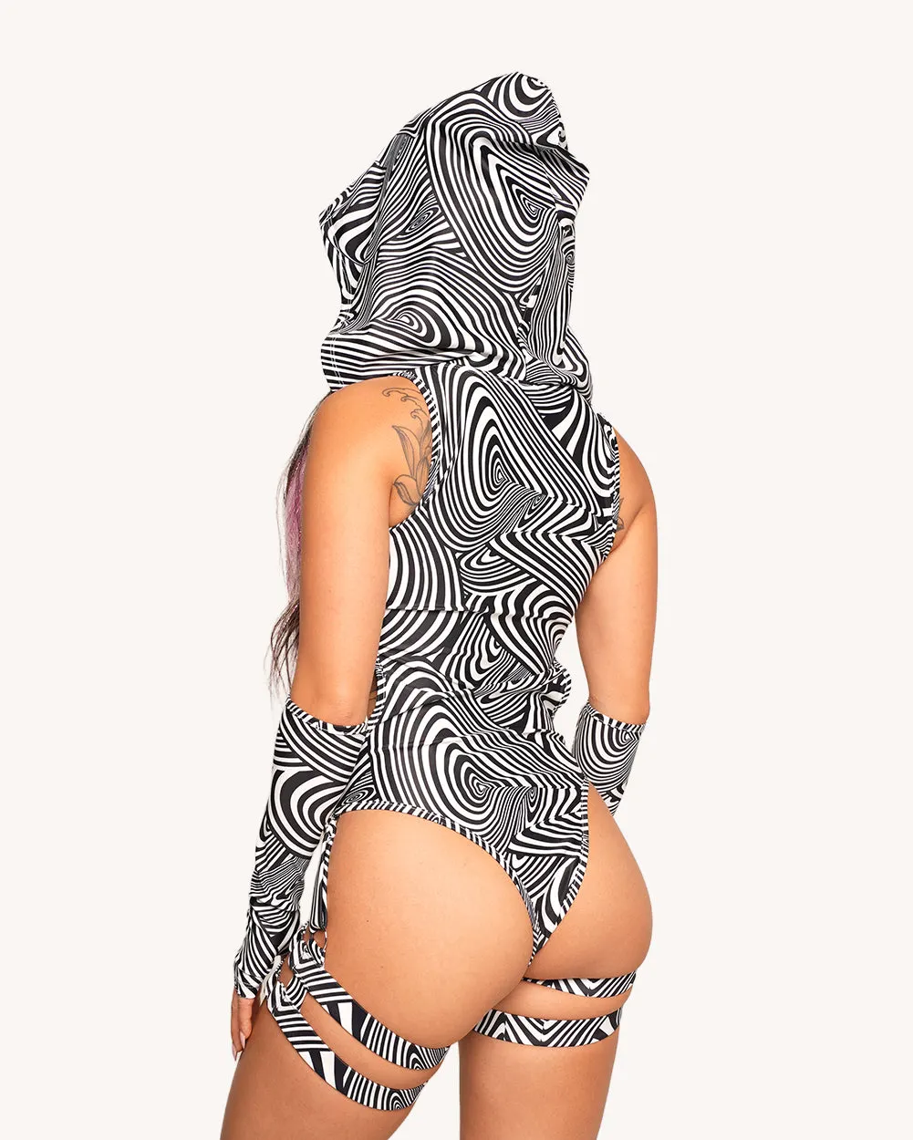Lucid Loop Bodysuit with Sleeves — Detail view