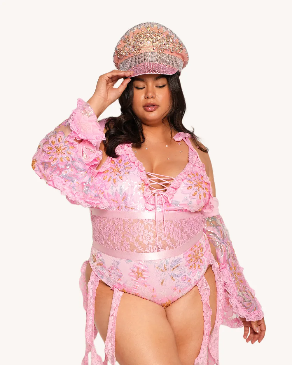 Pixie Prism Sequin Bodysuit — Alternate view