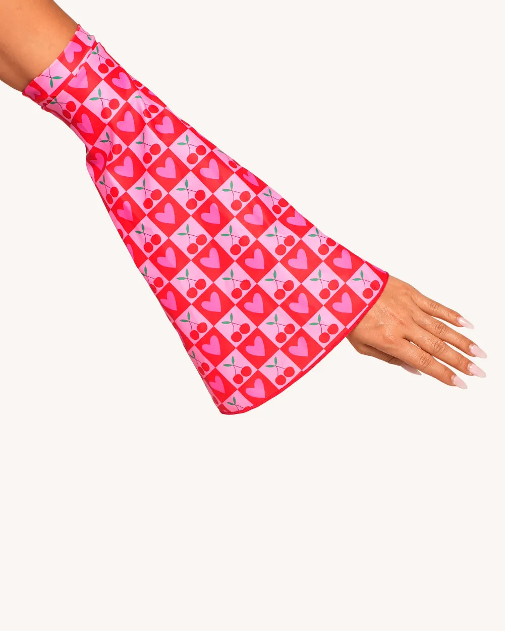 Cherry Much Top With Sleeves — Detail view