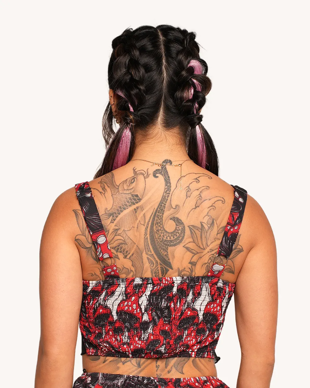 Secret of Life Mushroom Ruffle Top — Alternate view
