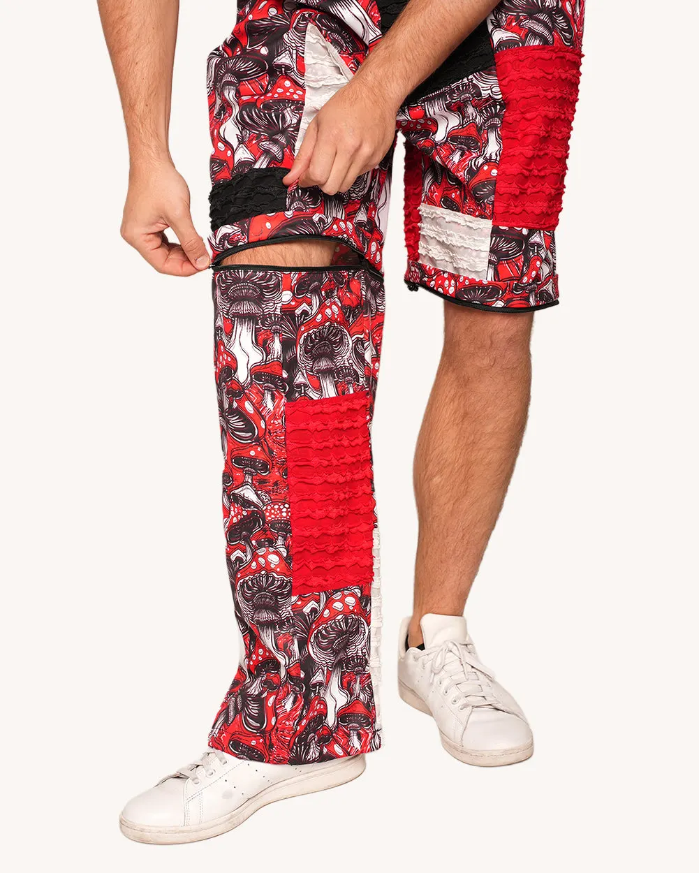 Secret of Life Mushroom Zip Off Overalls — Alternate view