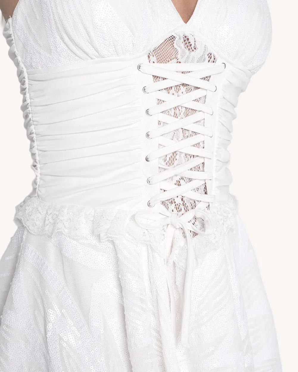 White Willow Sequin Fairy Dress — Alternate view