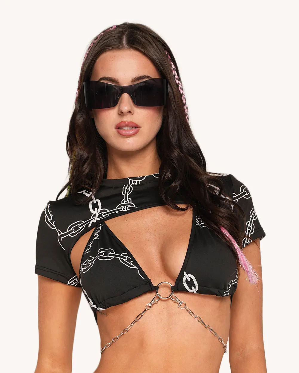 Power Surge Reflective Top with Ultra Crop — Alternate view