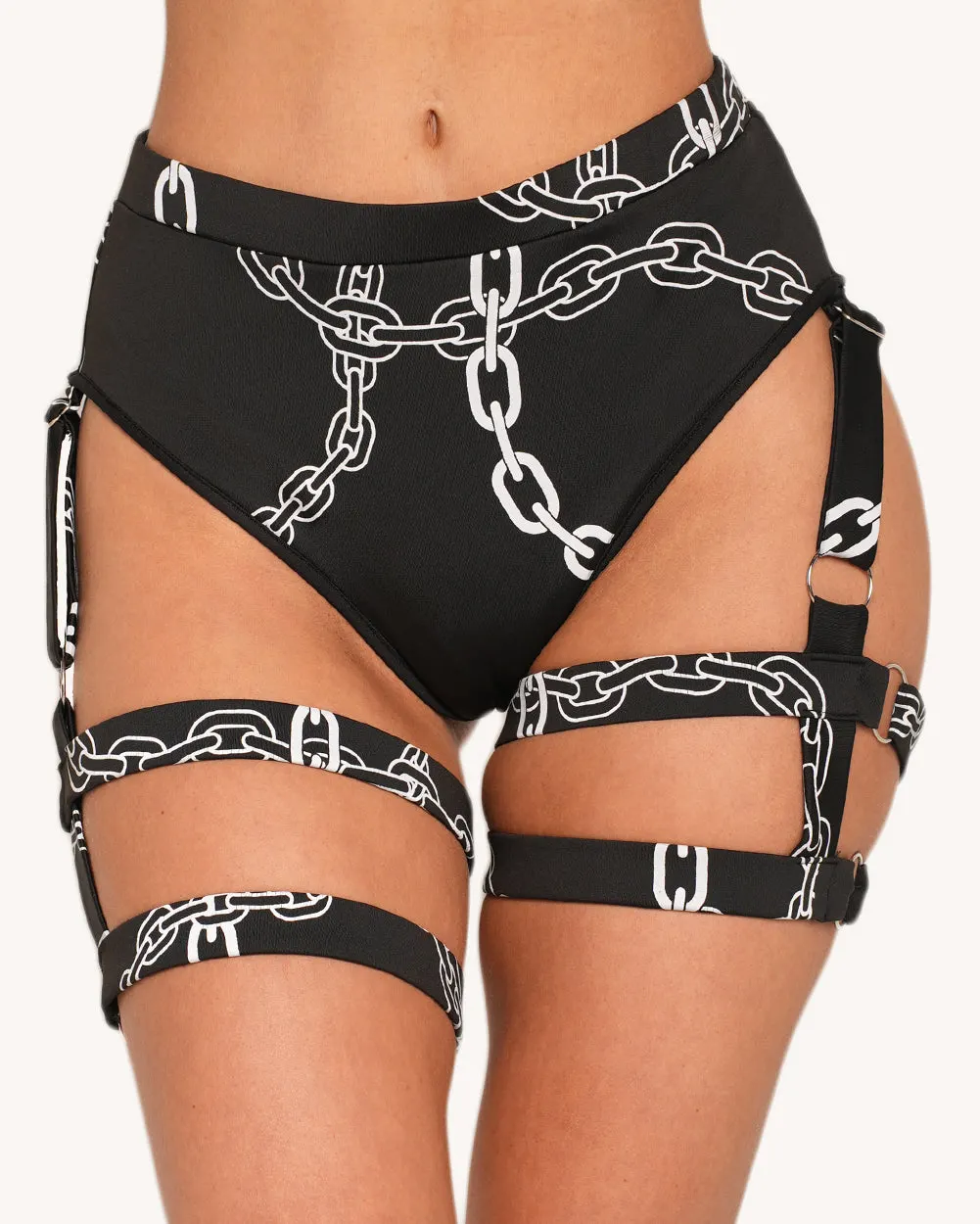 Power Surge Reflective Garter Shorts — Alternate view