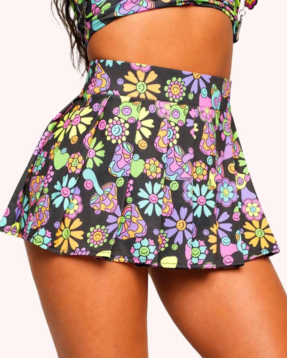 Shroom Bloom UV Reactive Skirt