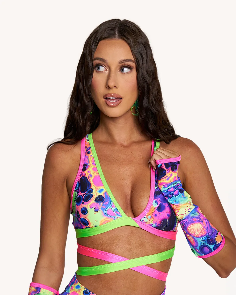 Acid Aura Rolita Couture x iHR Cross Back Top — Alternate view