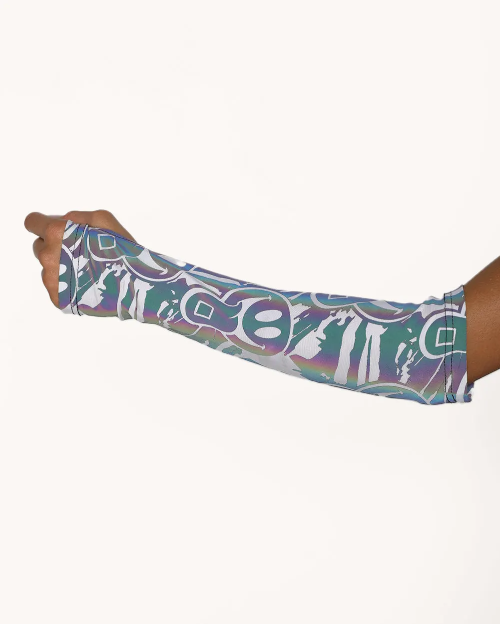 Happy Hour White Reflective Sleeve & Boot Cover Set — Alternate view