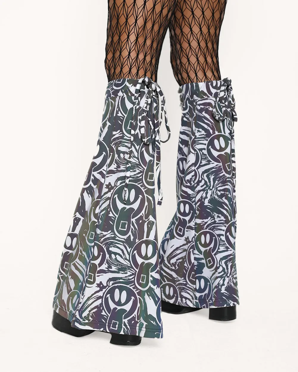 Happy Hour White Reflective Sleeve & Boot Cover Set — Detail view